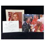 Jeb Bush Signed 8x10 Photo with Pope Benedict XVI