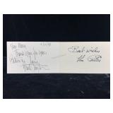 Buck Taylor & Ken Curtis Signature Cards