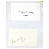 Roger Ewing & Dabbs Greer Signature Cards