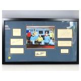 Star Trek TOS Framed Cast Signature Cards and