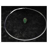 Sterling Silver Necklace & Ring, Tw 24.7g, Sz 5 &