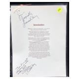 Leonard Nimoy & Gene Roddenberry Signed &