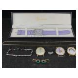 Vtg Fashion Jewelry & Quartz Watches, See Photos,