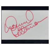 David Letterman Autographed Index Card