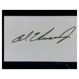 Al Unser Jr Autographed Index Card