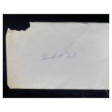 Gerald R. Ford Autographed Paper with Watermark