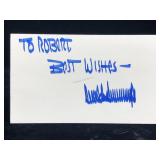 Donald Trump Autographed Index Card
