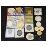 Collection Of Us Currency, Tokens, Medals & More