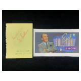 Ed Sullivan Signature Card