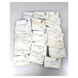 Victorian Calling Cards Facsimile Signed -