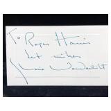 Gloria Vanderbilt Signed & Inscribed Signature