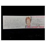 2 DC Fontana Signed Index Cards. One Handwritten