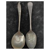 Wallace Sterling Silver Spoons Tw 52g