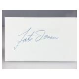 Fats Domino Autographed Index Card