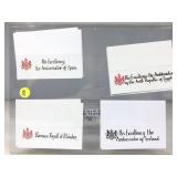 Hand Written Buckingham Palace Place Cards - with
