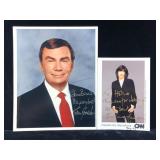 Christine Amanpour & Sam Donaldson Signed &