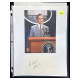 Michael Douglas Signature Card