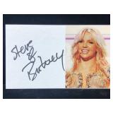 Britney Spears Signed Photo Card