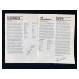 2 Jerome Bixby Signed Pages From The Star Trek