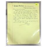 Ronald Reagan Handwritten Letter (Possible Draft