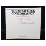 David Gerrold Signed The Star Trek Concordance