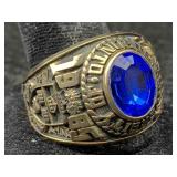 10k Gold Ring 1985 University Of Toronto, Tw 15.6g