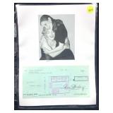 Susan Strasberg Signed Personal Check with Photo
