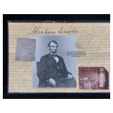 Piece of Cloth from Bed Sheet Lincoln Died upon -