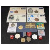 Medals, Tokens Incl. Us & More, See Photos