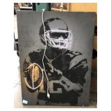 Football player 12 w/lights up sections, approx