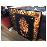 2 Jaguar Print in canvas, approx 40x40in