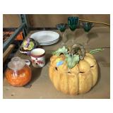Home decor incl. pumpkin, artichoke & more