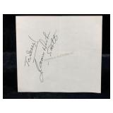 James Doohan Signed & Inscribed Signature Card
