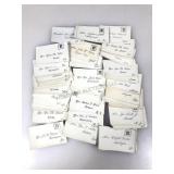 Victorian Calling Cards Facsimile Signed -
