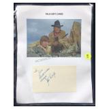 Kim Darby Autographed Index Card with Photo Print