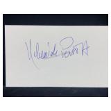 Nehemiah Persoff Autographed Index Card