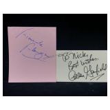 Colleen Garfield & Roland Dupree (?) Autographed