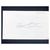 Elmer Bernstein Autographed Index Card