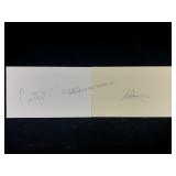 Pietro Annigoni & Peter Cameron Autographed Index