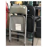 3-Metal folding chairs