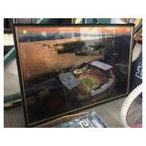 Large washington huskies stadium print on frame,