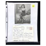 Tina Louise Handwritten & Signed Postcard