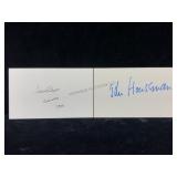 John Houseman & Sir John Gielgud Autographed