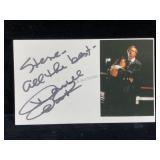 Inscribed Signature Card