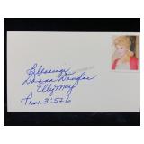 Donna Douglas Signature Card