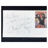 Cheryl Tiegs Inscribed Signature Card