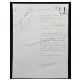 Ted Koppel Signed Broadcast Notes