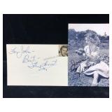 Steve Forrest & Joan Freeman Signed Items