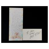 Nita Talbot Signed Handwritten Note & Signature