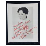 France Nuyen Signed & Inscribed w/ Rose Remarque